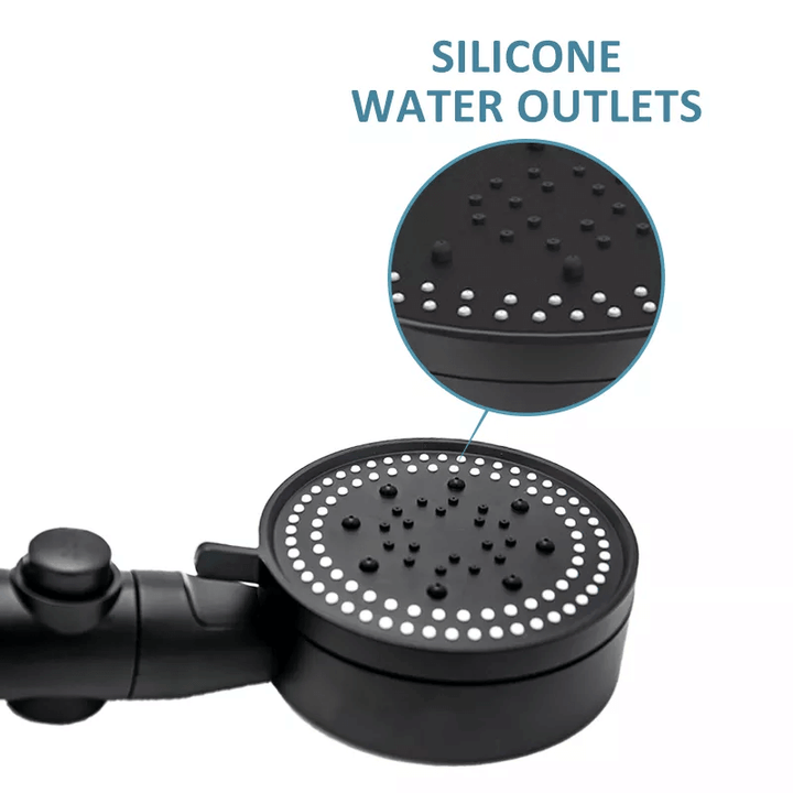 FlowControl Showerhead with 5 settings and push button | Stornfield
