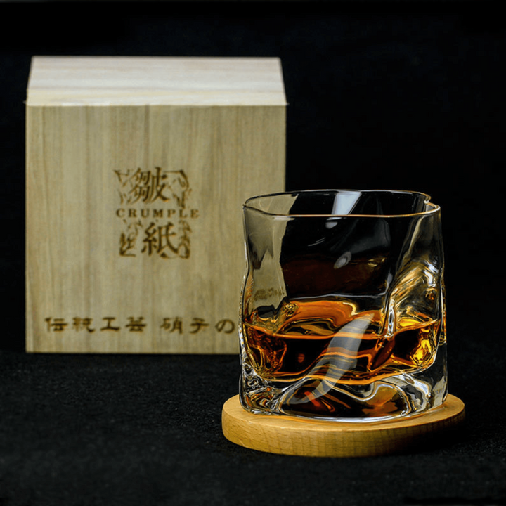 Japaneese Edo Kiriko Crumple Body Whisky Glass | Stornfield