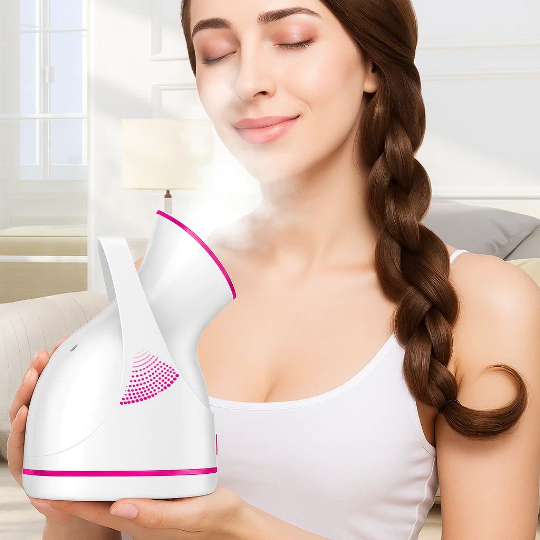 PureGlow | Professional Facial Steamer - Deeply hydrates, opens pores, stimulates circulation, and soothes skin - Facial Humidifier and Detox Tool Stornfield
