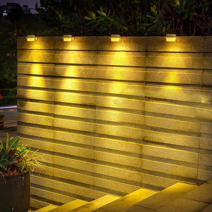 Solar Cylinder LED Outdoor Waterproof Fence Wall Sconce Lamp | Stornfield