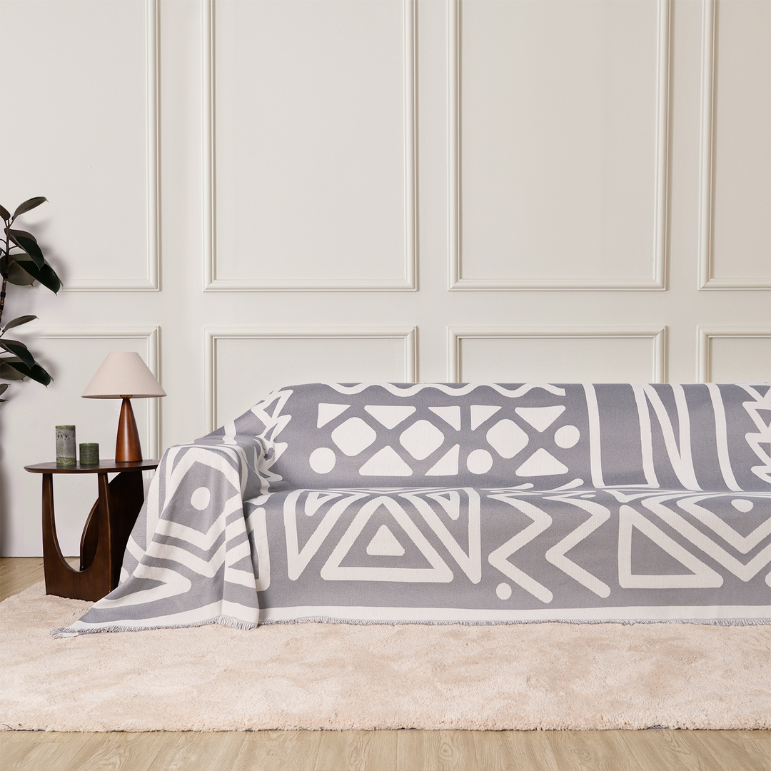 Geometric Boho Style Sofa Cover - Modern, Stylish & Durable Sofa Protection | Stornfield