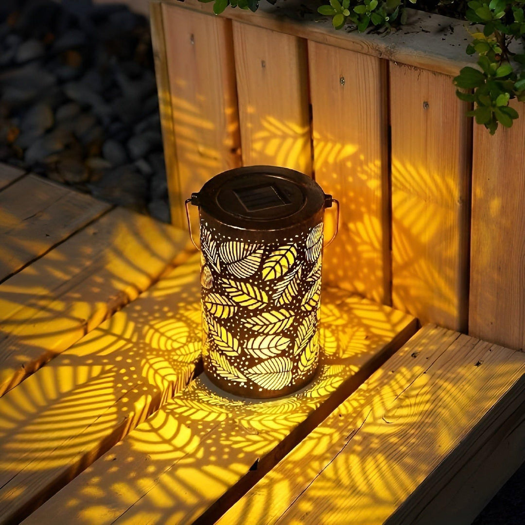 SolarArt Lantern - Luxury Metal Art Decoration Solar Outdoor Lantern | Stornfield