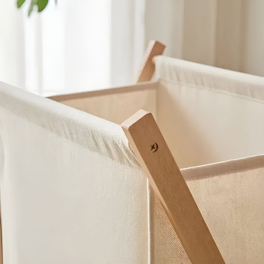 FoldaStornfielde laundry basket made of wood – Robust wooden design | Decorative and functional | Stornfield