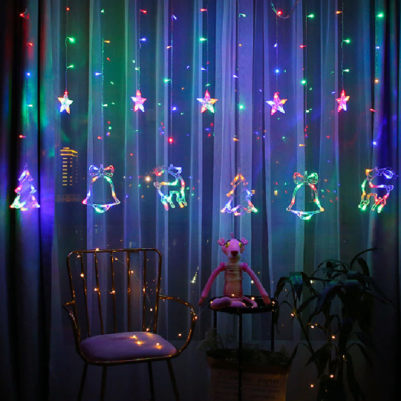 LED Christmas Curtain String Lights