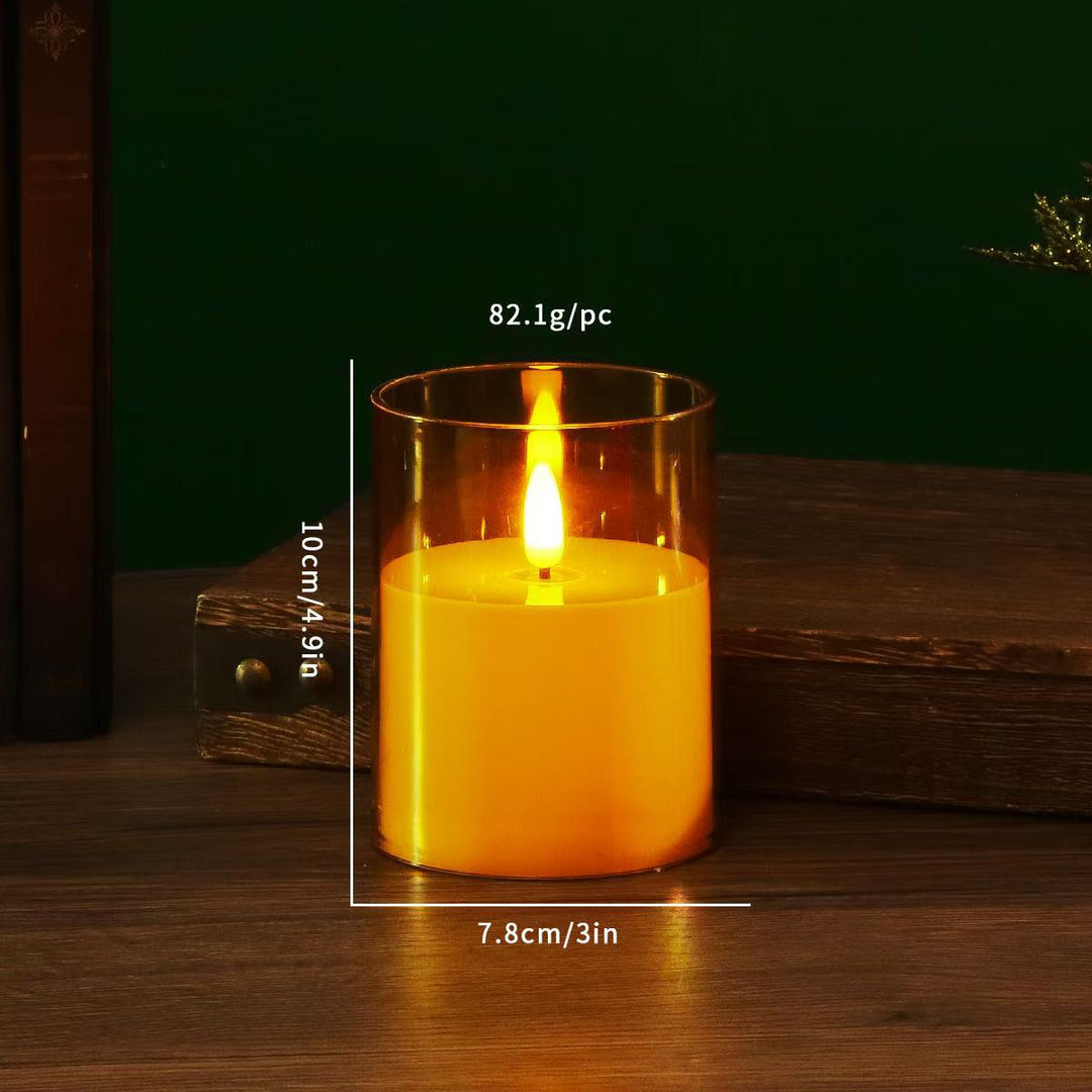 LED stub candles with flicker effect