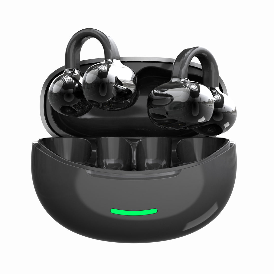 Wireless ear hook headphones with noise cancellation