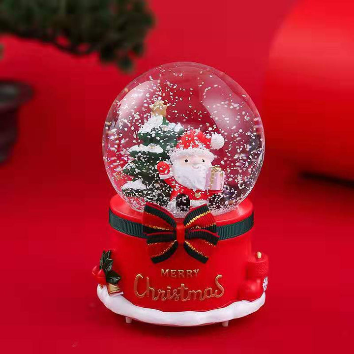 Decorative snow globe with music box
