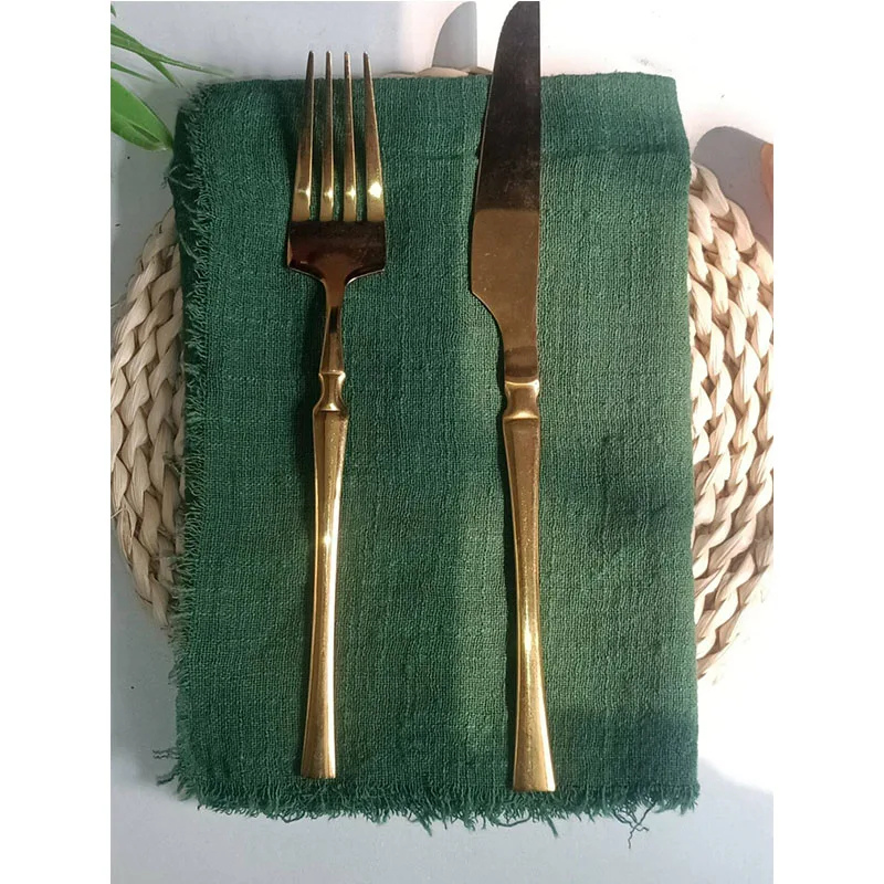 12pcs Cotton Linen Napkins Table Decor Dinner Napkins | Stornfield