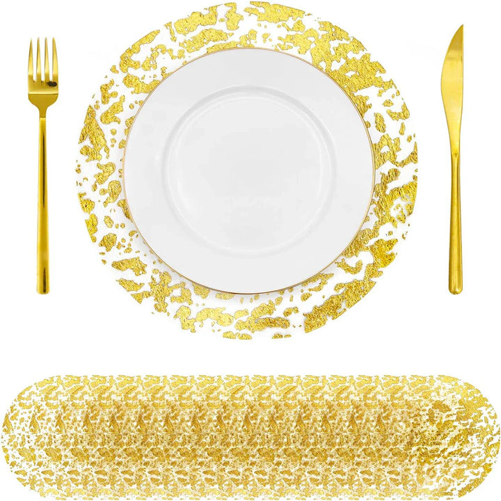 Set of 12 Disposable Gold Coaster Sets Kitchen Tools | Stornfield