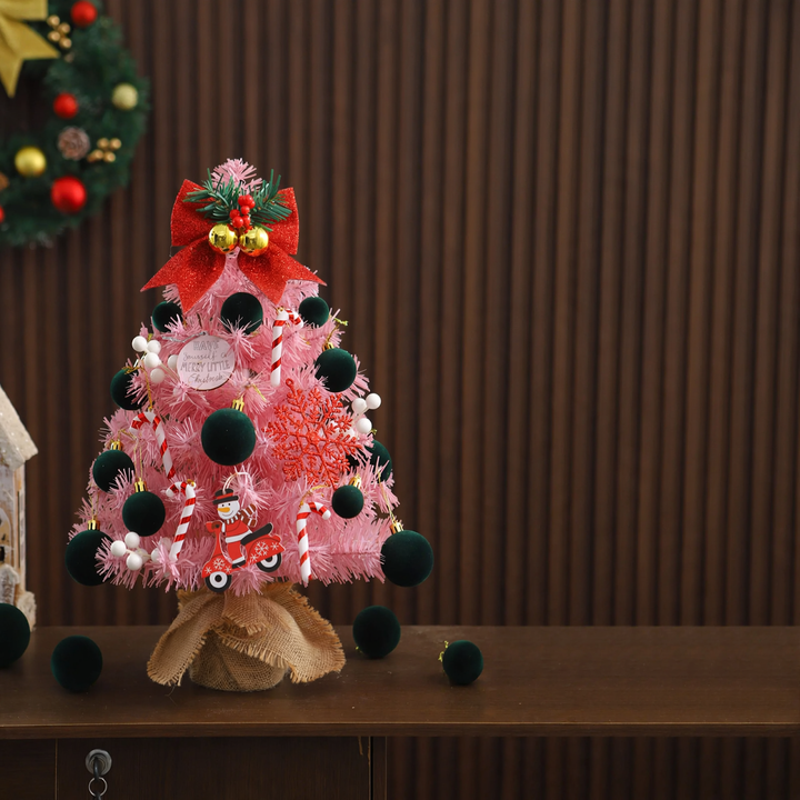 Mini Christmas tree, pink, 45 cm or 60 cm, table decoration