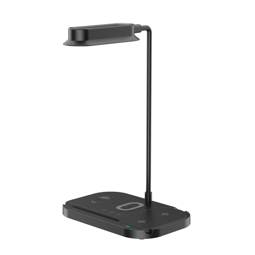 LED table lamp with dimmer and wireless charger for smartphones (4-in-1) | Stornfield
