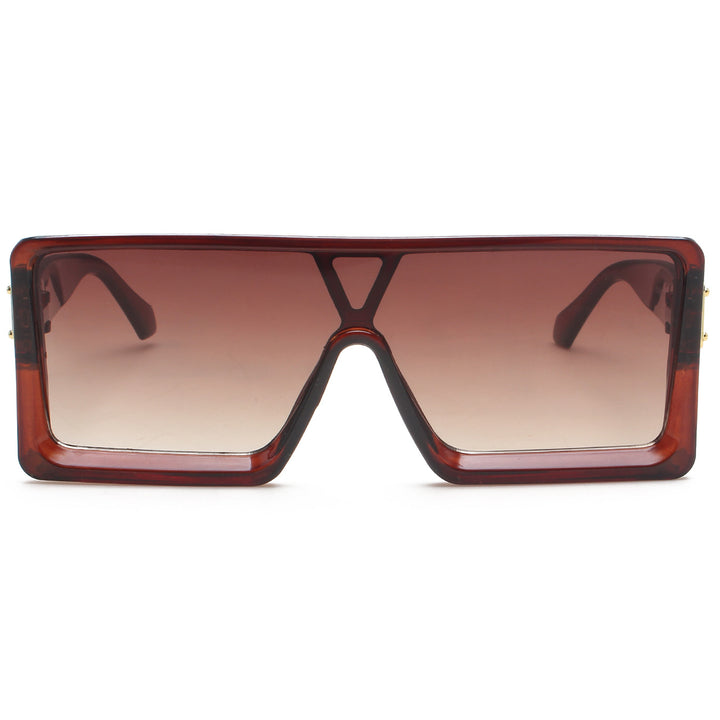 Ladies large, square sunglasses with continuous gradient Stornfield