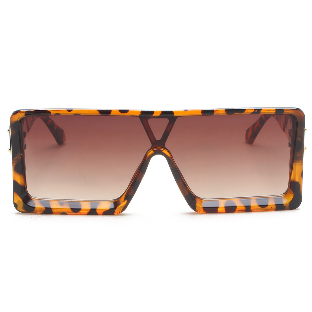Ladies large, square sunglasses with continuous gradient Stornfield