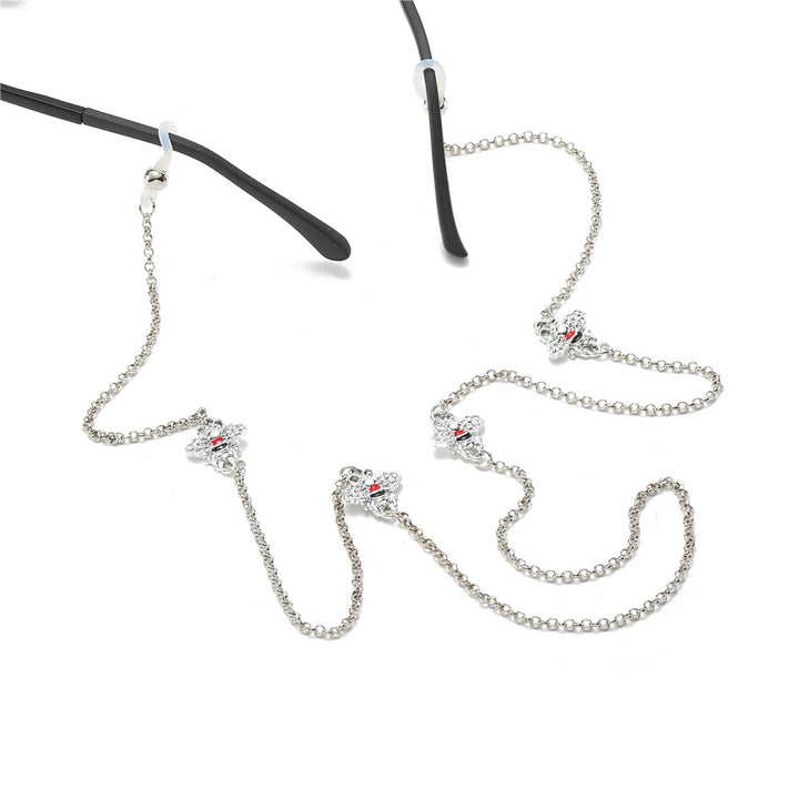 Elegant Crystal-Embellished Eyewear Holder Chain Stornfield
