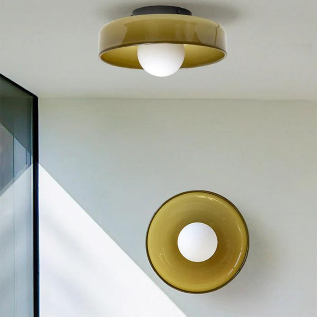 Round Ceiling Lamp with Stylish Functionality - LumiSphere | Stornfield