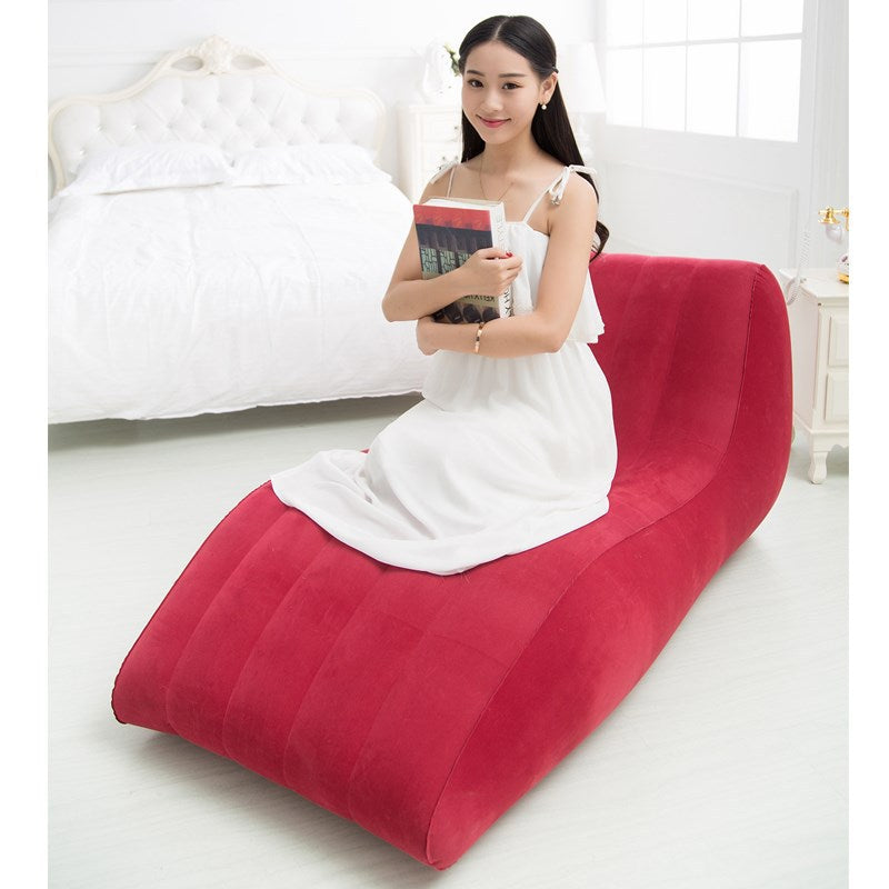 Women Comfortable Inflatable Relax Lounger with Ergonomic Back Support Stornfield