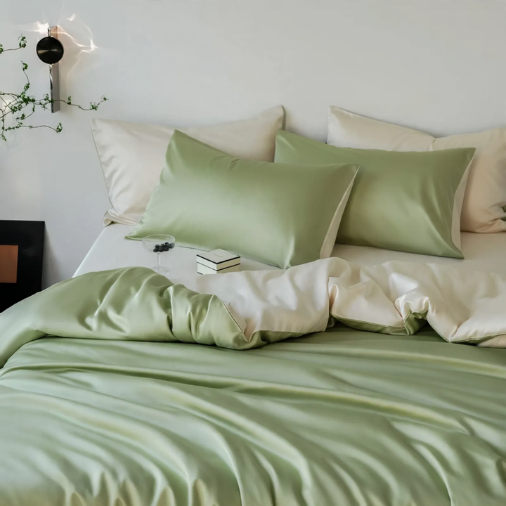 Cooling Tencel Cotton Bedding Set, solid color