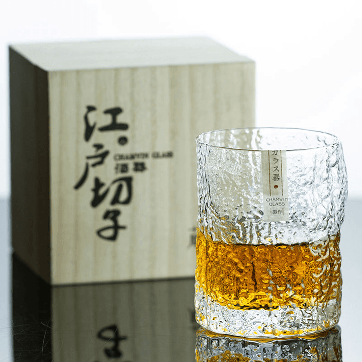 Japanese Handcrafted Chamvin Edo Kiriko Whisky Glass | Stornfield