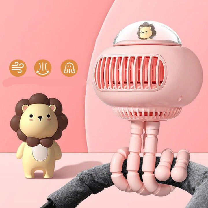 Lovely Cartoon Portable Safe Stroller Fan | Stornfield