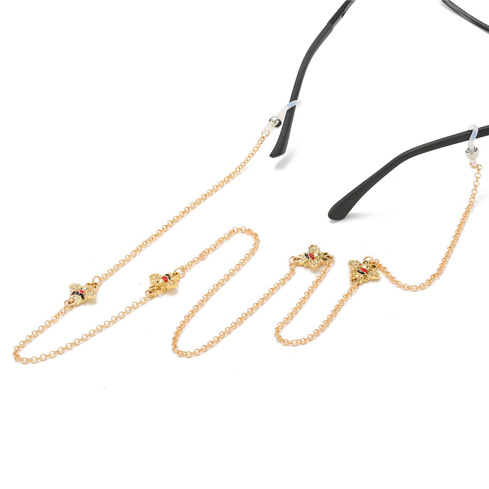 Elegant Crystal-Embellished Eyewear Holder Chain Stornfield