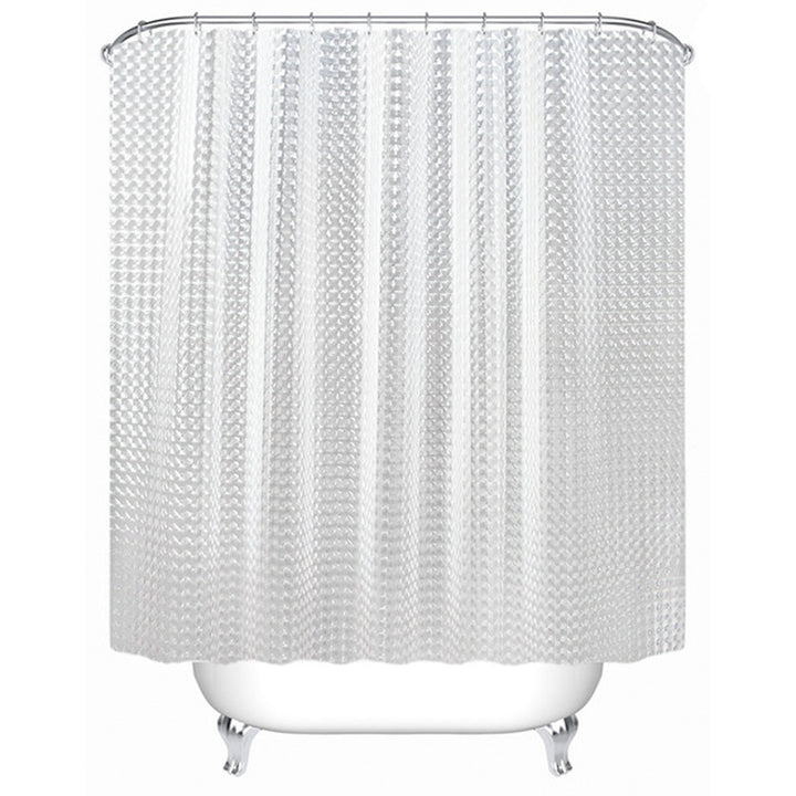 Textured Water-Repellent Shower Curtain Stornfield