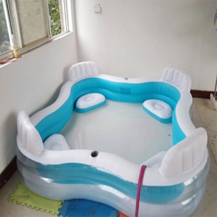 Women Inflatable Lounge Bathtub with Integrated Lounging Areas Stornfield