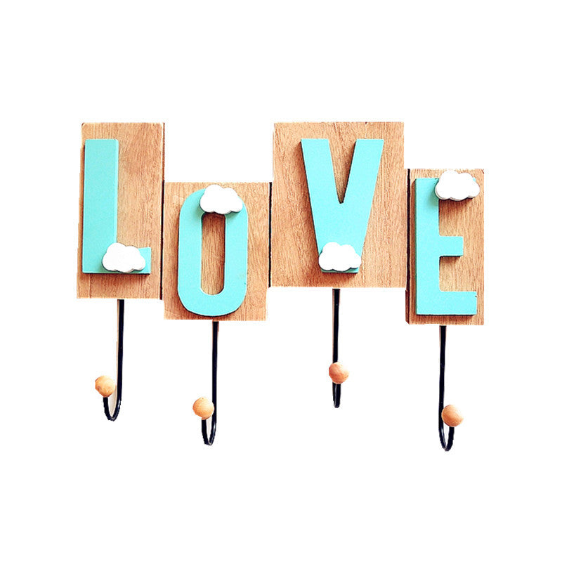 Decorative Love Wall Hook Rack