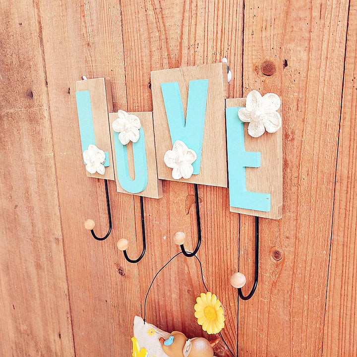 Decorative Love Wall Hook Rack