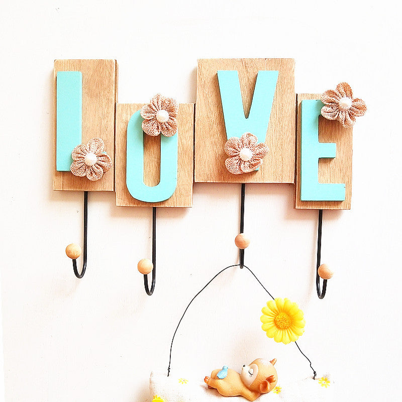 Decorative Love Wall Hook Rack