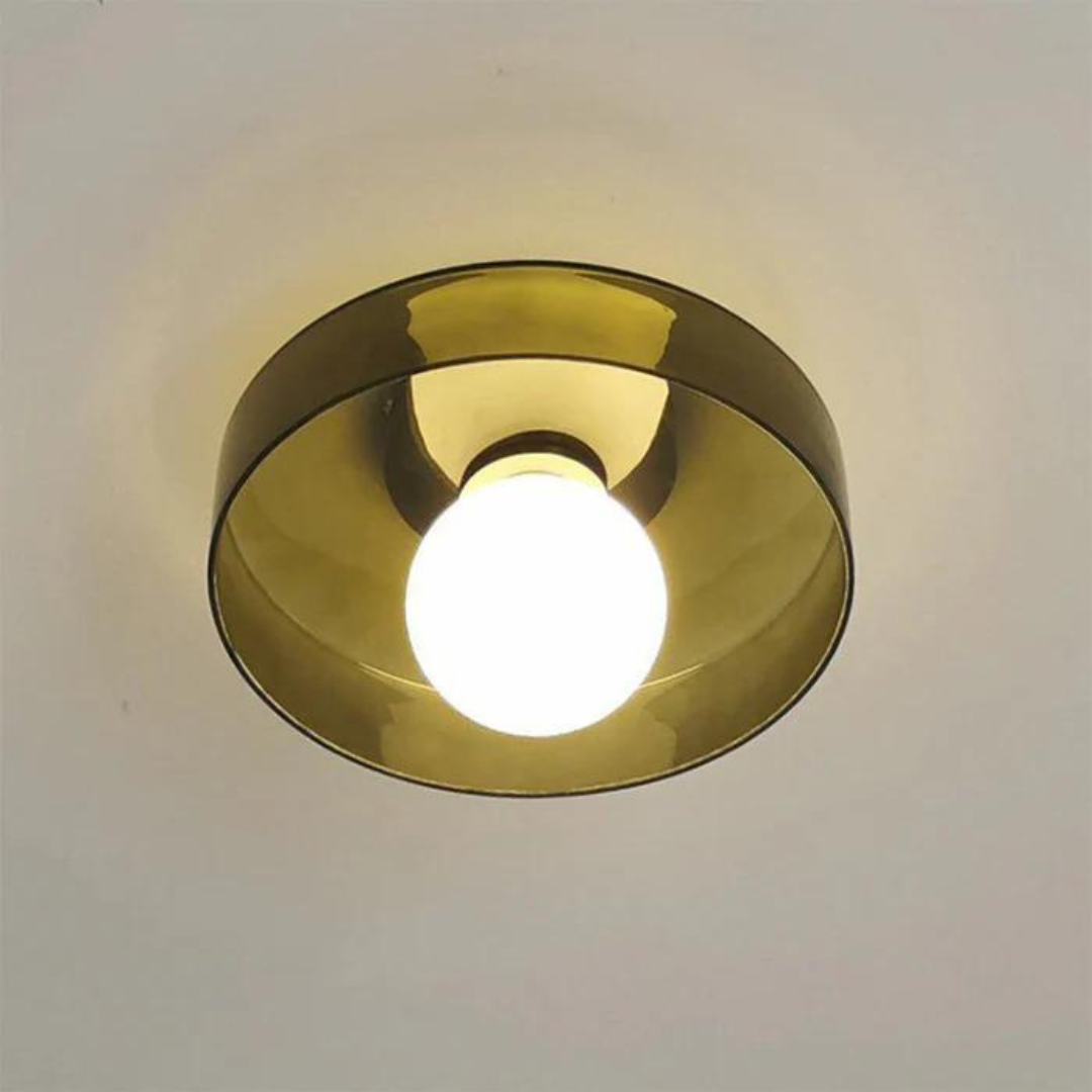 Round Ceiling Lamp with Stylish Functionality - LumiSphere | Stornfield