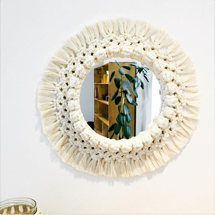 Decorative Macrame Wall Mirror Stornfield