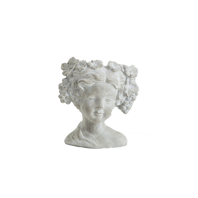 Artistic head sculpture flower pot Stornfield
