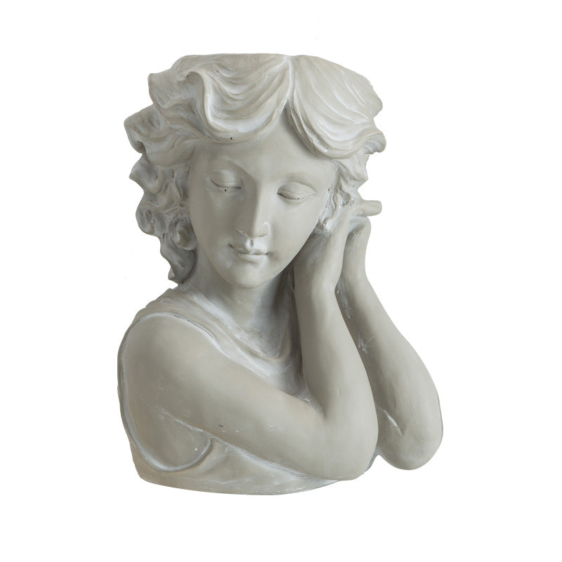 Artistic head sculpture flower pot Stornfield