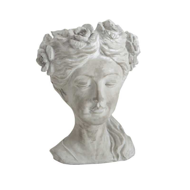 Artistic head sculpture flower pot Stornfield