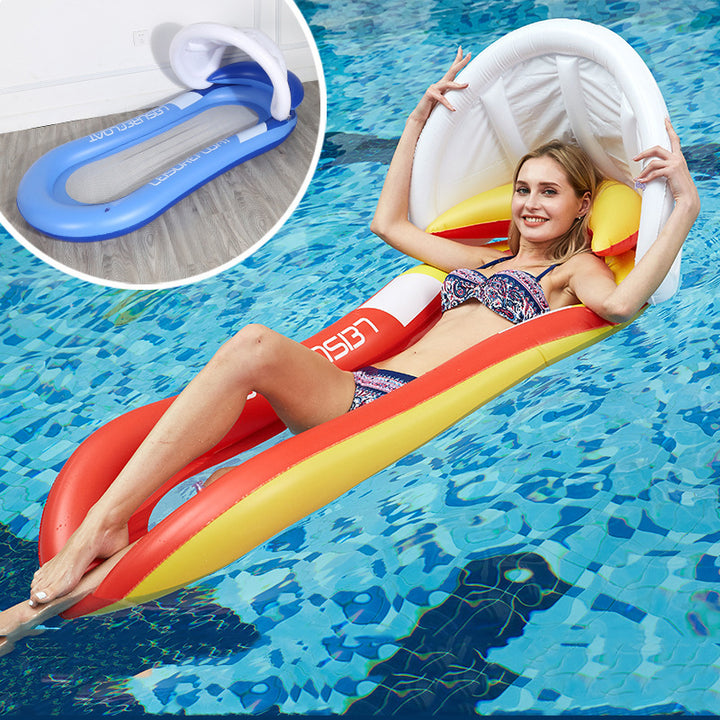 Women's Inflatable Water Lounger with Integrated Safety Edge Stornfield