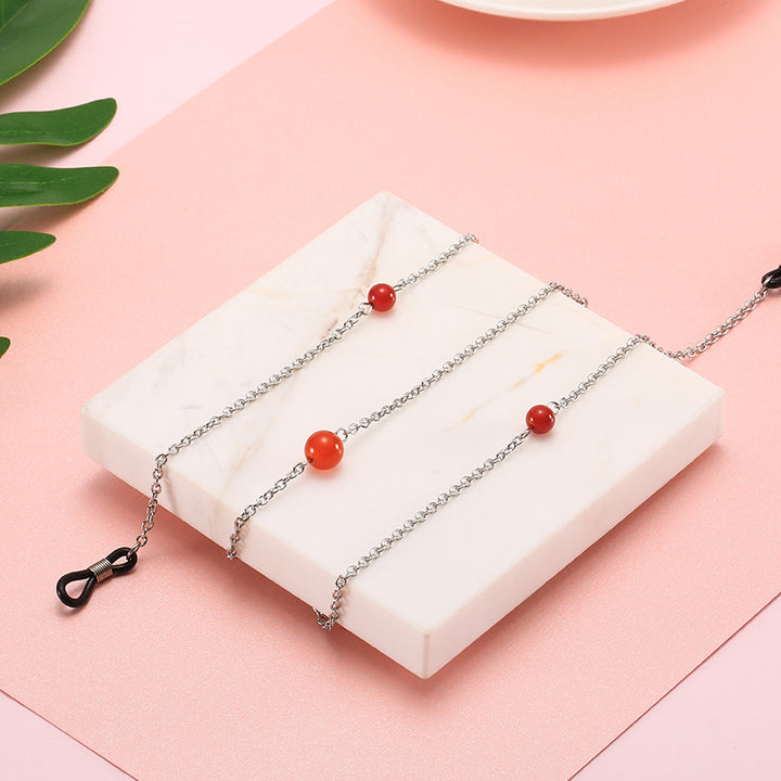Pearl-Accented Eyewear Chain Stornfield