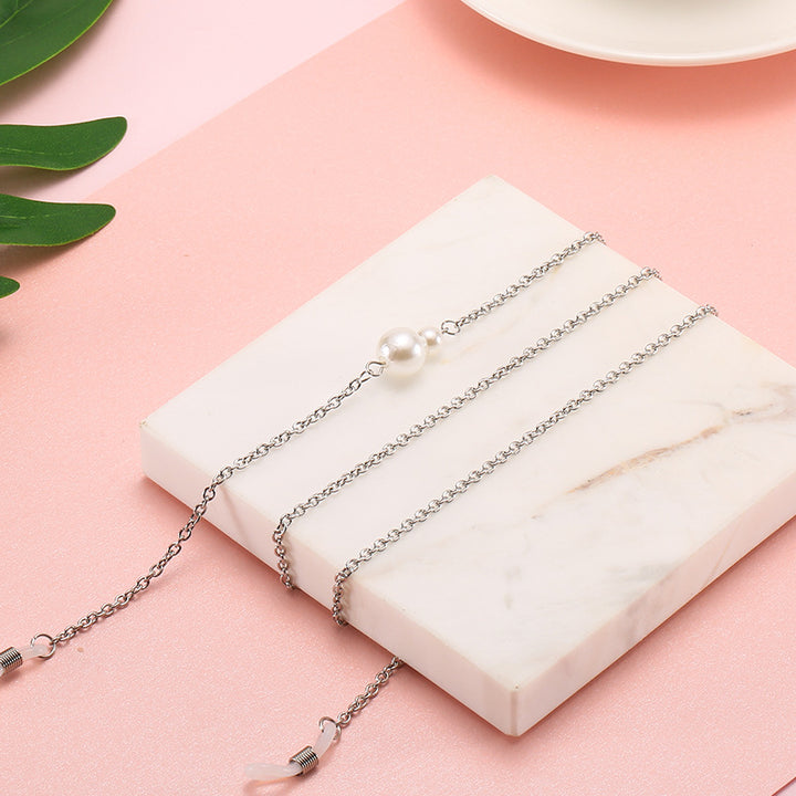 Pearl-Accented Eyewear Chain Stornfield