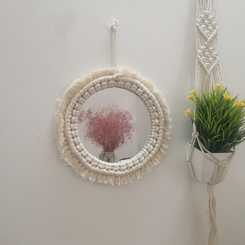 Decorative Macrame Wall Mirror Stornfield