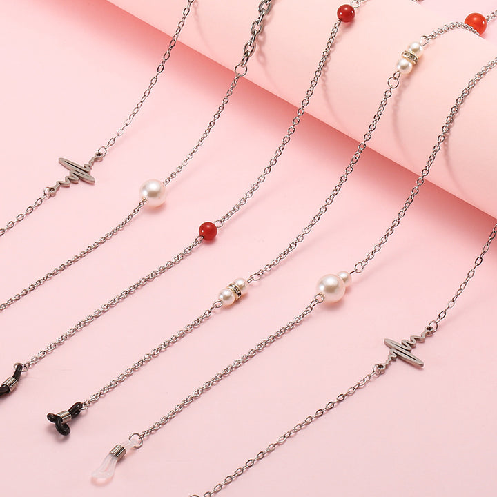 Pearl-Accented Eyewear Chain Stornfield