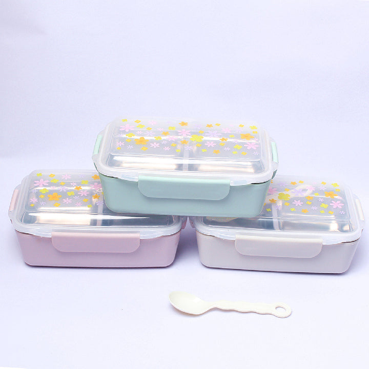 Floral Patterned BPA-Free Meal Prep Container Set