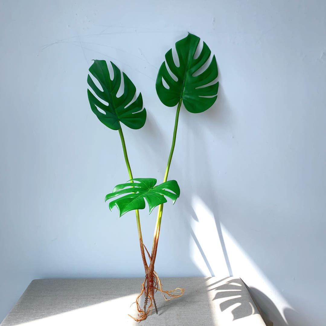 Monstera Leaf Decorative Stem