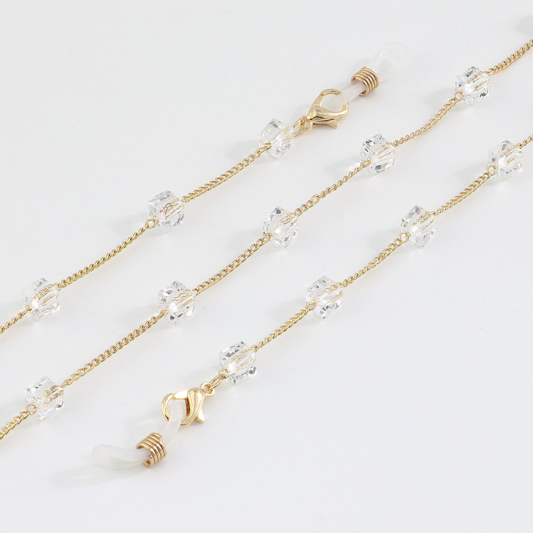 Minimalist Crystal Eyewear Chain Stornfield