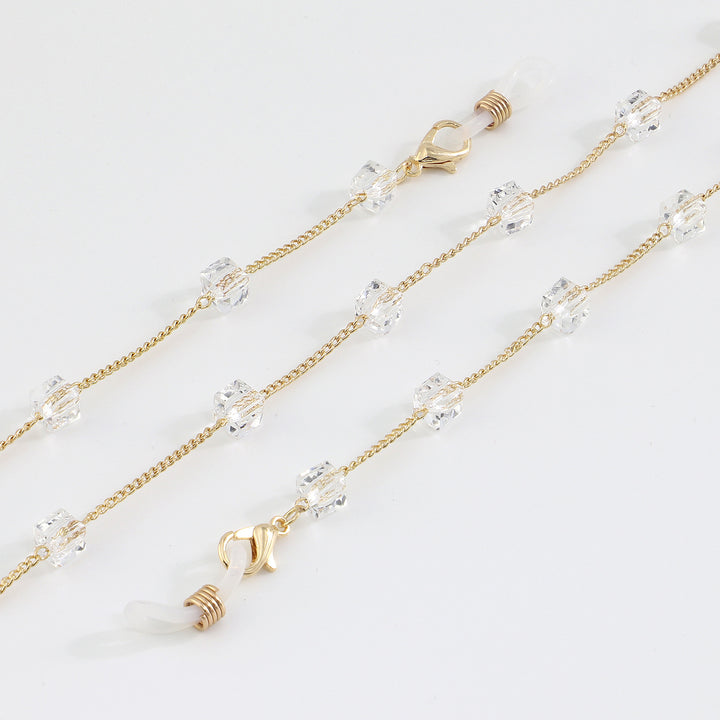 Minimalist Crystal Eyewear Chain Stornfield
