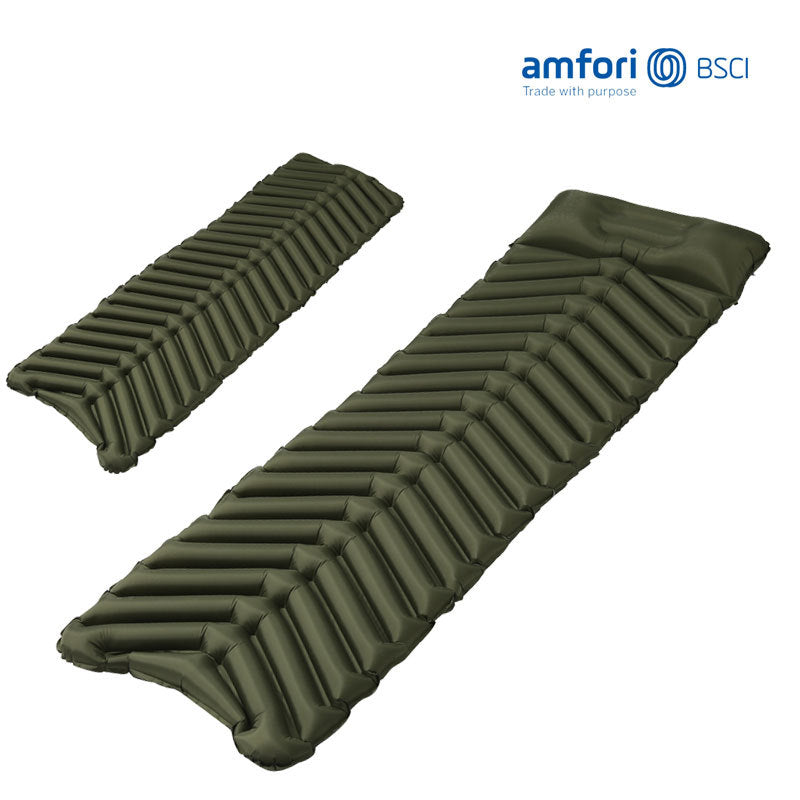 lightweight insulated inflatable camping sleeping pad with ergonomic air cell design Stornfield