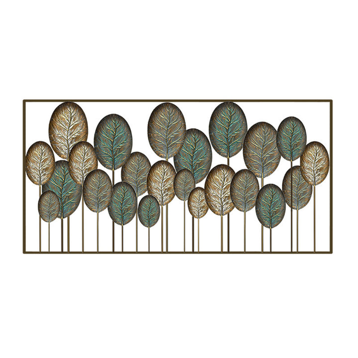 Decorative Metal Leaf Wall Art Panel Stornfield