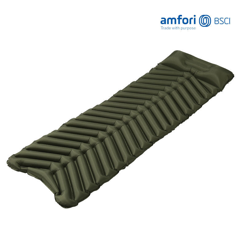 lightweight insulated inflatable camping sleeping pad with ergonomic air cell design Stornfield