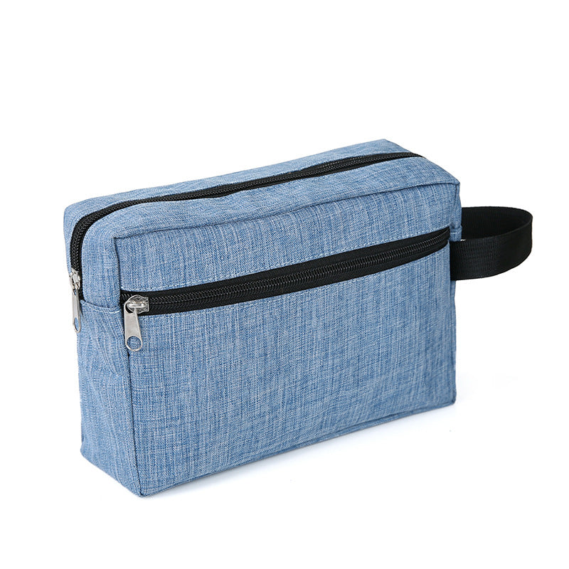 Cosmetic bag with multiple compartments and secure zipper Stornfield