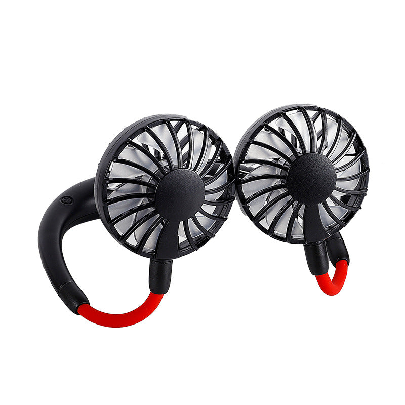 Unisex portable neck fan with dual flexible fans and rechargeable battery Stornfield