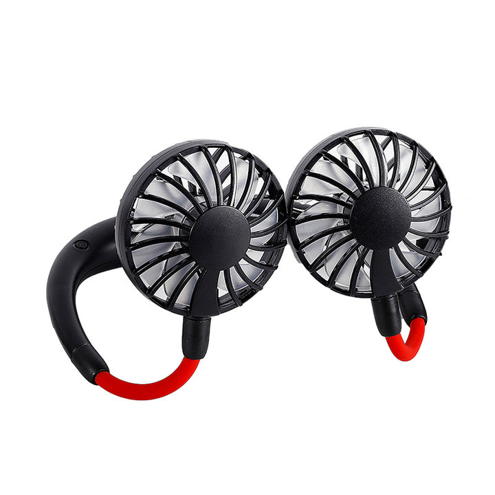 Unisex portable neck fan with dual flexible fans and rechargeable battery Stornfield