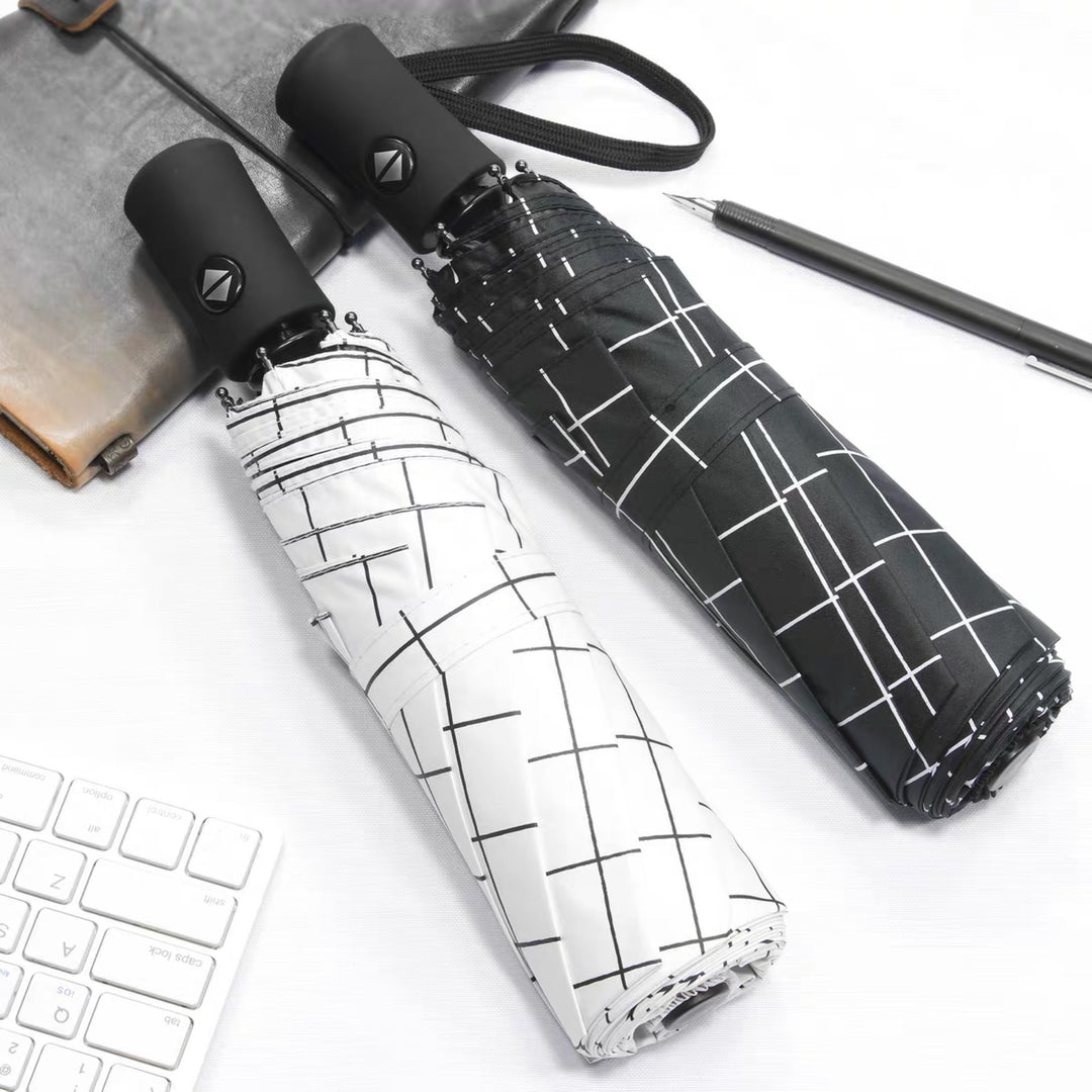 Women's elegant folding umbrella with trendy feather design Stornfield